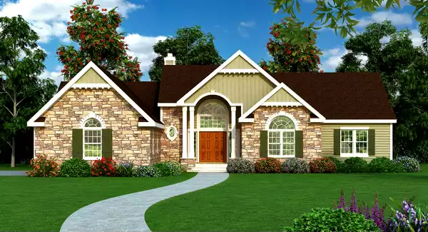 image of ranch house plan 4704
